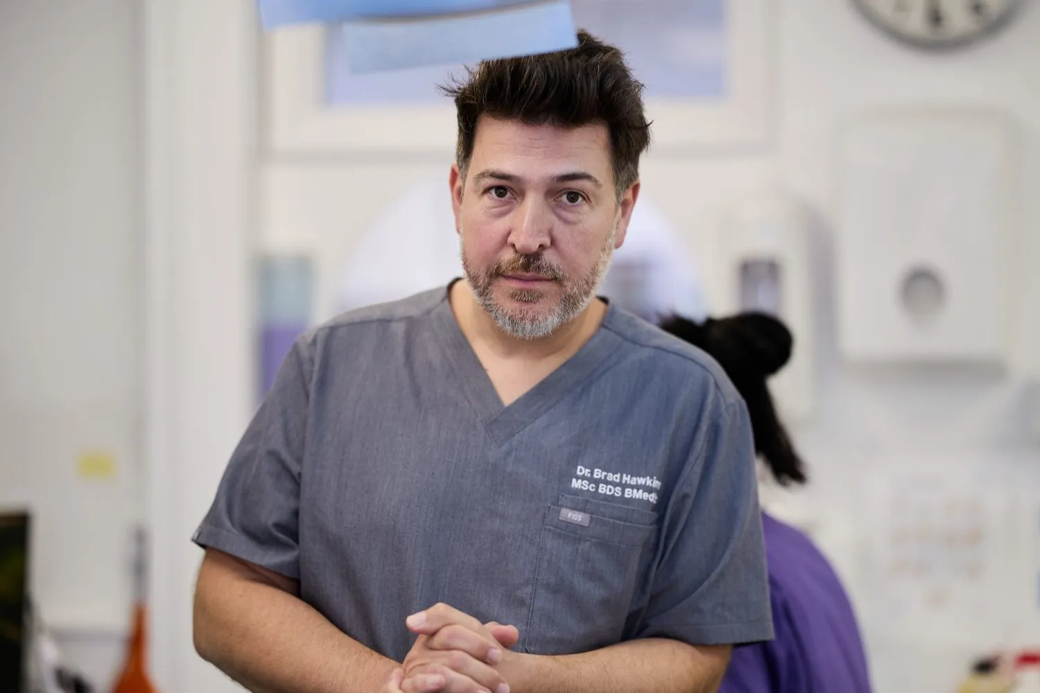 Dr Brad Hawkins in clinic